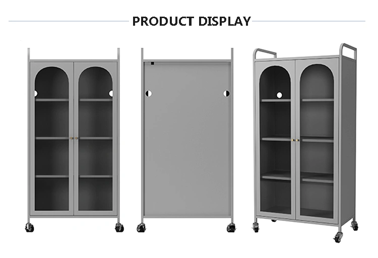Movable kitchen storage cabinet
